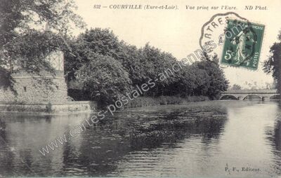 Carte postale ancienne Courville — Courville-sur-Eure (Eure-et-Loir)