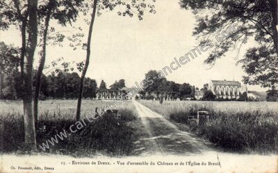 Carte postale ancienne Breuil — Crécy-Couvé (Eure-et-Loir)