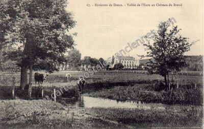 Carte postale ancienne Breuil — Crécy-Couvé (Eure-et-Loir)