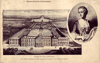 Carte postale ancienne Chateau de Crecy — Crécy-Couvé (Eure-et-Loir)