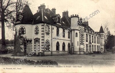 Carte postale ancienne Chateau du Breuil — Crécy-Couvé (Eure-et-Loir)