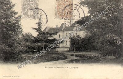 Carte postale ancienne Angennes — Crucey-Villages (Eure-et-Loir)