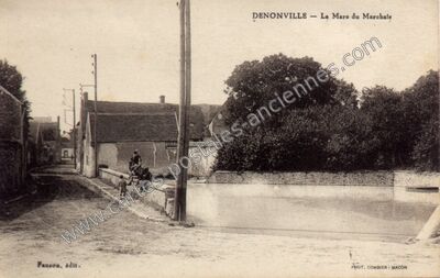 Carte postale ancienne La Mare du Marchais — Denonville (Eure-et-Loir)