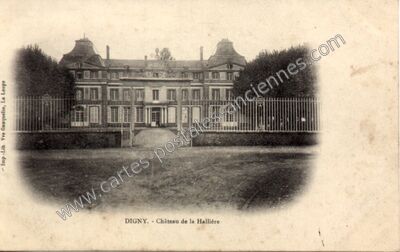 Carte postale ancienne Chateau de la Halliere — Digny (Eure-et-Loir)