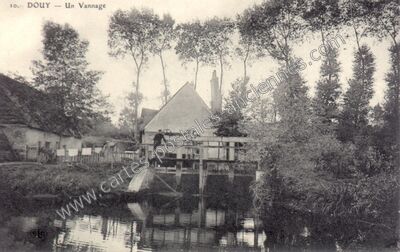 Carte postale ancienne Un Vannage — Douy (Eure-et-Loir)