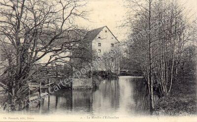 Carte postale ancienne Le Moulin d'Ecluzelles — Écluzelles (Eure-et-Loir)