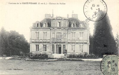 Carte postale ancienne Chateau du Hallier — La Ferté-Vidame (Eure-et-Loir)