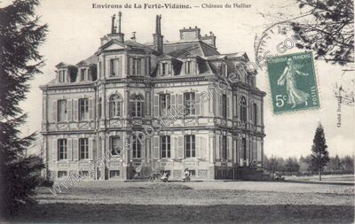 Carte postale ancienne Château du Hallier — La Ferté-Vidame (Eure-et-Loir)