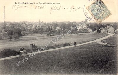 Carte postale ancienne Vue Générale de l'Est — La Ferte Villeneuil (Eure-et-Loir)