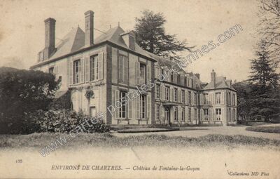 Carte postale ancienne Château de Fontaine-la-Guyon — Fontaine-la-Guyon (Eure-et-Loir)
