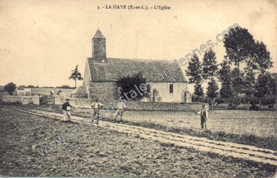 Carte postale ancienne La Haye — Fontaine-les-Ribouts (Eure-et-Loir)