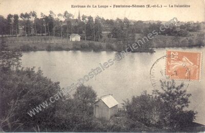 Carte postale ancienne Environs de La Loupe — La Balastière — Fontaine-Simon (Eure-et-Loir)