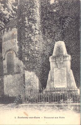 Carte postale ancienne Monument aux Morts — Fontenay-sur-Eure (Eure-et-Loir)