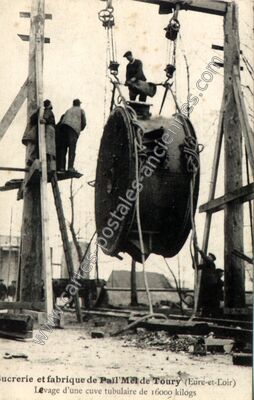 Carte postale ancienne Sucrerie et fabrique de Paill'Mel — Toury (Eure-et-Loir)