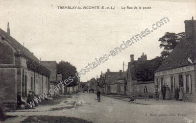 Carte postale ancienne Tremblay le Vicomte — Tremblay-les-Villages (Eure-et-Loir)