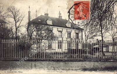 Carte postale ancienne Le Château de TRÉON — Tréon (Eure-et-Loir)