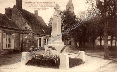 Carte postale ancienne Tremblay le Vicomte — Tremblay-les-Villages (Eure-et-Loir)