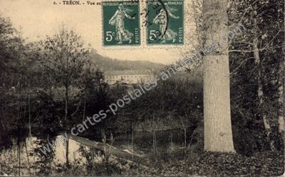 Carte postale ancienne Vue sur République Française — Tréon (Eure-et-Loir)