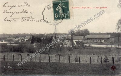 Carte postale ancienne Vue générale — Vaupillon (Eure-et-Loir)