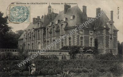 Carte postale ancienne Chateau de Rougemont — Vichères (Eure-et-Loir)