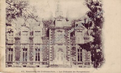 Carte postale ancienne Chateau de Rougemont — Vichères (Eure-et-Loir)