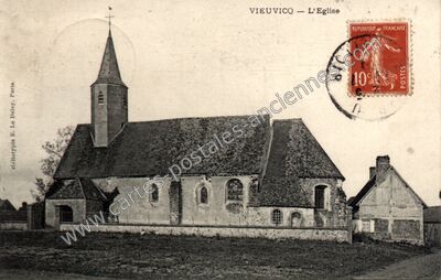 Carte postale ancienne L'Eglise — Vieuvicq (Eure-et-Loir)