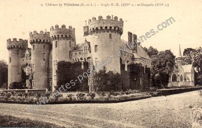 Carte postale ancienne Chateau de Villebon — Villebon (Eure-et-Loir)