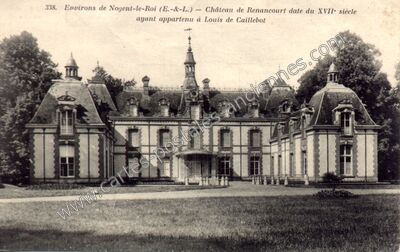 Carte postale ancienne Chateau de Renancourt — Villemeux-sur-Eure (Eure-et-Loir)