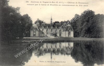 Carte postale ancienne Chateau de Renancourt — Villemeux-sur-Eure (Eure-et-Loir)