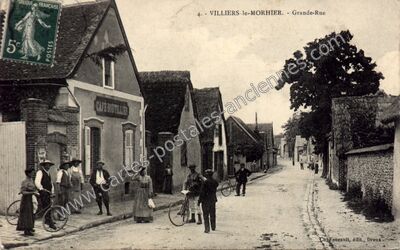 Carte postale ancienne Grande-Rue — Villiers-le-Morhier (Eure-et-Loir)