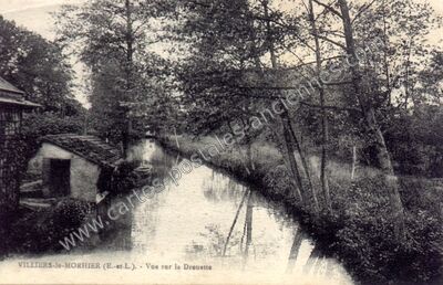 Carte postale ancienne Vue sur la Drouette — Villiers-le-Morhier (Eure-et-Loir)