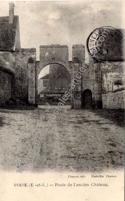 Carte postale ancienne Porte de l'ancien Château — Voise (Eure-et-Loir)