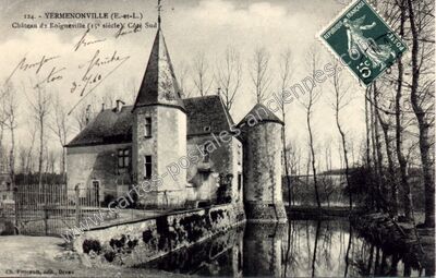 Carte postale ancienne Château de Boigneville (15e siècle), Côté Sud — Yermenonville (Eure-et-Loir)