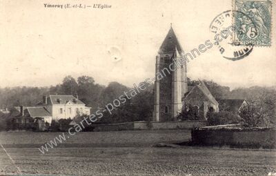 Carte postale ancienne L'Eglise — Ymeray (Eure-et-Loir)