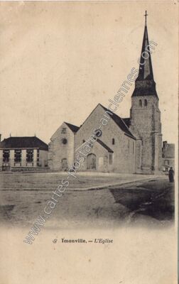 Carte postale ancienne L'Eglise — Ymonville (Eure-et-Loir)