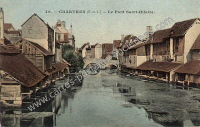 Carte postale ancienne Le Pont Saint-Hilaire — Chartres (Eure-et-Loir)