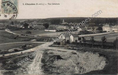 Carte postale ancienne Vue Générale — Chaudon (Eure-et-Loir)