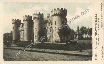 Carte postale ancienne Chateau de Villebon — Villebon (Eure-et-Loir)