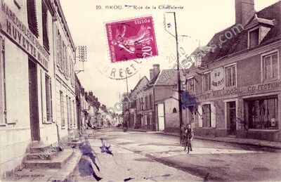 Carte postale ancienne Rue de la Chevalerie — Brou (Eure-et-Loir)