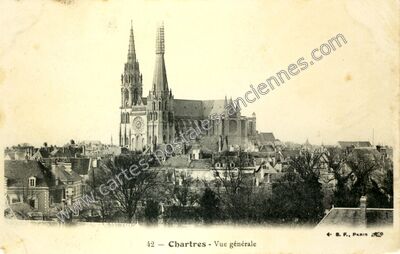 Carte postale ancienne Cathedrale de Chartres — Chartres (Eure-et-Loir)