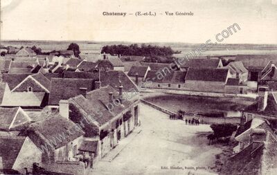 Carte postale ancienne Vue Générale — Châtenay (Eure-et-Loir)
