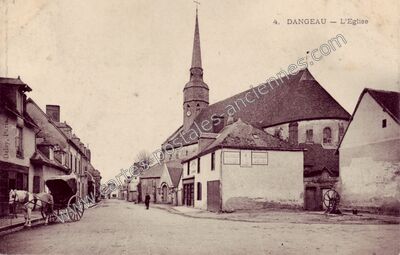 Carte postale ancienne L'Eglise — Dangeau (Eure-et-Loir)