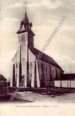 Carte postale ancienne L'Eglise — Douy (Eure-et-Loir)