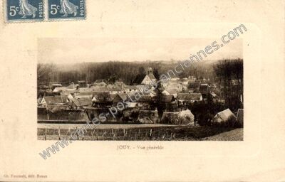 Carte postale ancienne Vue générale — Jouy (Eure-et-Loir)