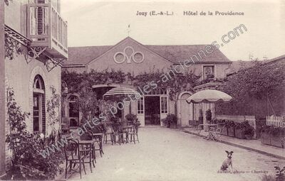 Carte postale ancienne Hôtel de la Providence — Jouy (Eure-et-Loir)