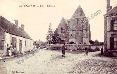 Carte postale ancienne L'Église — Luplanté (Eure-et-Loir)