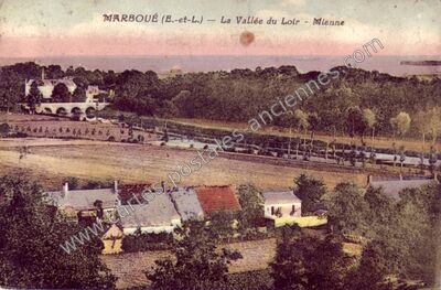 Carte postale ancienne La Vallée du Loir - Mienne — Marboué (Eure-et-Loir)