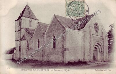 Carte postale ancienne L'Église — Morancez (Eure-et-Loir)