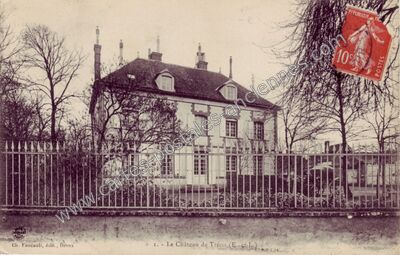 Carte postale ancienne Chateau de Treon — Tréon (Eure-et-Loir)