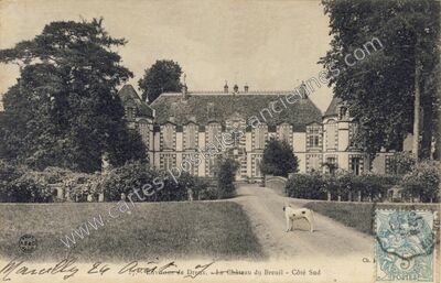 Carte postale ancienne Chateau du Breuil — Crécy-Couvé (Eure-et-Loir)